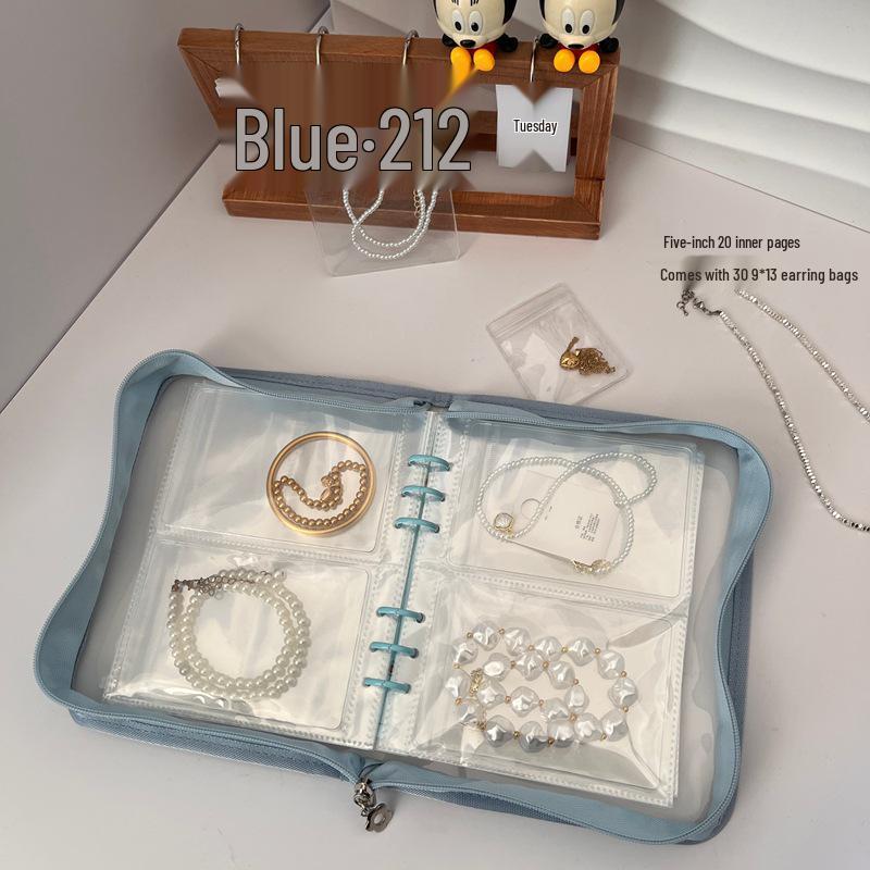 8cm Thick Jewelry Storage Book: Dustproof & Anti-oxidation PVC, Securely Holds Earrings & Bracelets