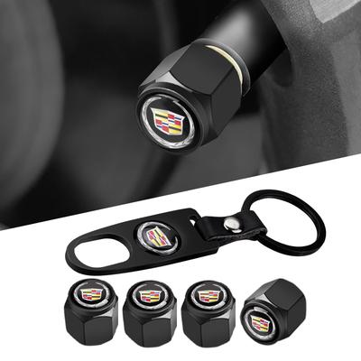 Car Keychain Keyring Tire Valve Cap Car Styling Accessories for IO28 ATS BLS CT4 CT5 CTS EXT ESCALADE SRX XT4 SLR XTS