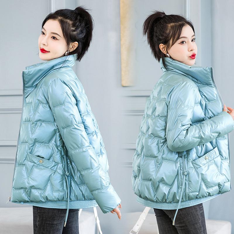 Women's Bright Face Cotton Jacket Women's Short Bread Cotton-padded Jacket Winter Coat