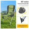OEING Outdoor Folding Portable Armrest Chair