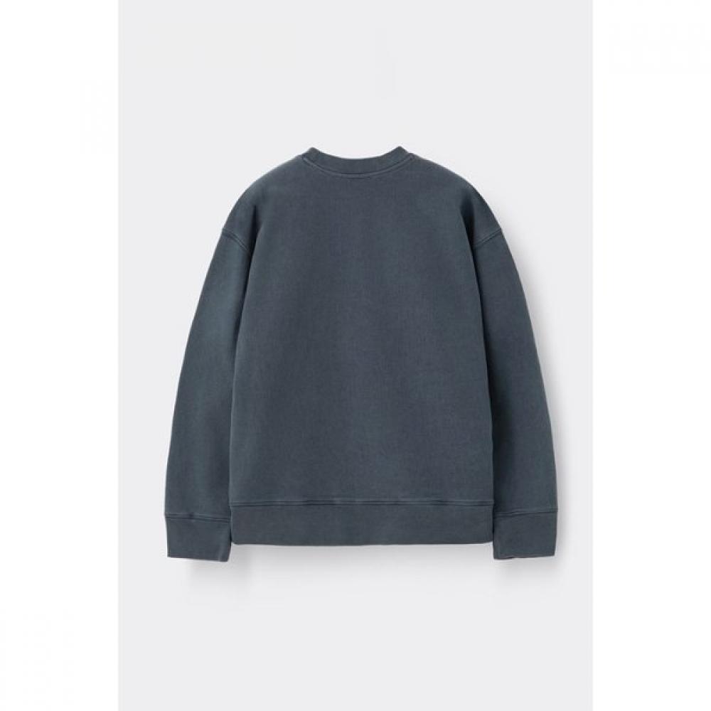 Customellow Grey Dyed Sweatshirt Grey Cwtaw25991gyd