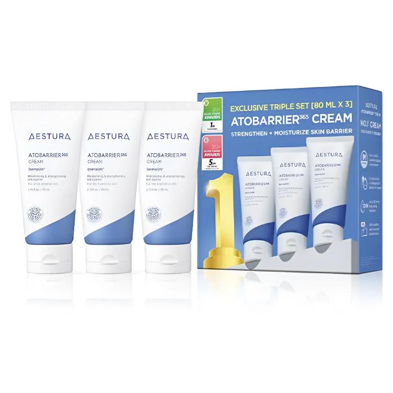 [AESTURA] Atobarrier 365 Cream Triple Set 80 ml x 3