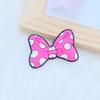 20pcs New Pattern Cute Mini Cartoon Bow PVC Flexible Glue Flat Back DIY Scrapbook Embellishment Phone Craft Decoration Q45