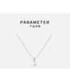 Minimalist Freshwater Pearl Pendant Necklace Women Elegant Chain 6mm/8mm/10mm Round Lightweight Daily Wear