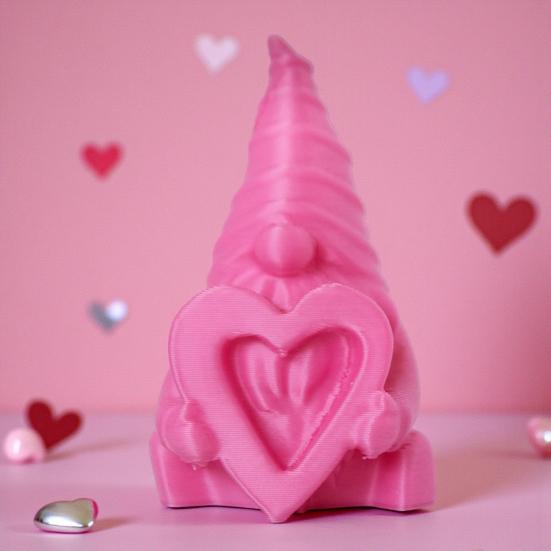 4 Adet Sevgililer Günü Cüce Figürü 3D Baskılı Masaüstü Aşk Cücesi Heykeli Pembe Masa Orta Parçası Yemek Odası Ev Parti Malzemeleri İçin