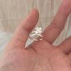 Exquisite Adjustable Hyacinth Lily Flower Ring for Women – Fashionable Open Index Finger Style