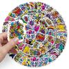 50 Trendy Waterproof Graffiti Stickers for Luggage, Skateboards, Computers, and Tablets