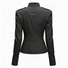 Womens Vintage Metallic Double-Breasted Napoleon Jacket 2026 Short Crop Coat Streetwear Loose Fit