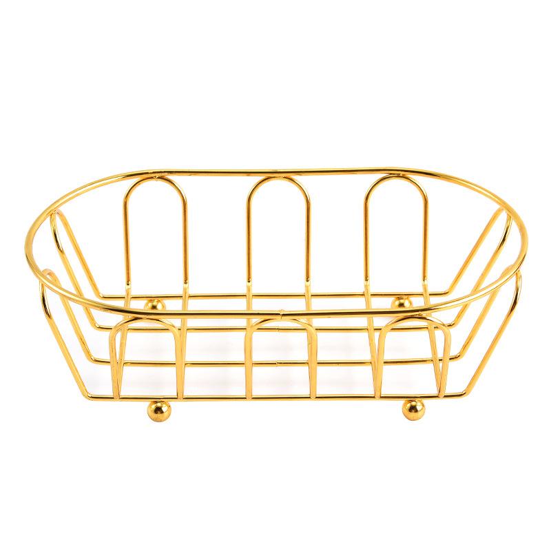 Iron Storage Basket Multi-Purpose Organizer For Accessories,Cosmetics, Vanity, Desk, Photo Props, Shelf Baskets