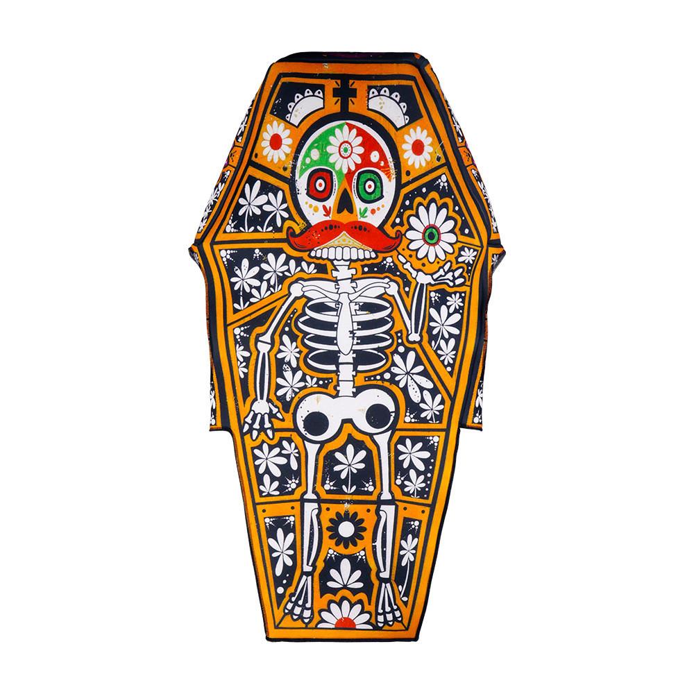 Halloween Party Costume For Adults And Teens Spooky Skeleton Coffin Cosplay Stage Outfit