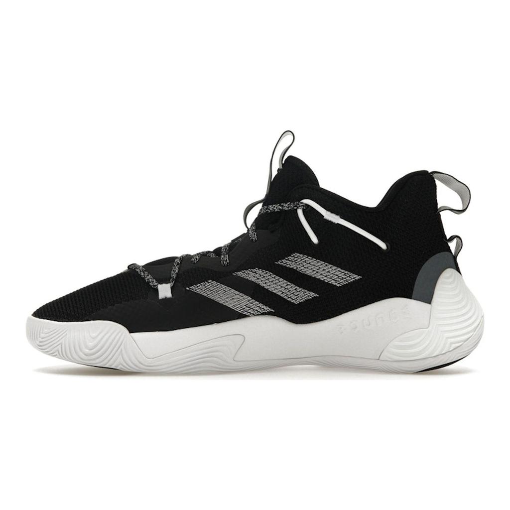 adidas Baskets unisexes Harden Stepback 3 noir et blanc Core-Black Cloud-White GY8630