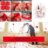LZXD 1000 Pieces Black Artificial Silk Rose Petals Flower Decoration Wedding Party Color Black
