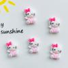 20 Pcs Cute Mini Cartoon Kitten Animal Resin Figurine Crafts Cabochon Ornament Jewelry Manicure Hairpin Making Accessories A128
