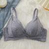 Sweet underwear women's small breasts special gathering without steel rim thin lace sexy girl anti-sagging upper support bra cover