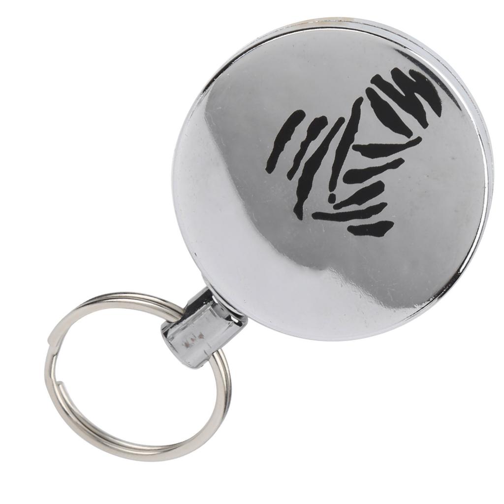 Stainless Steel Pull Ring Retractable Key Chain Steel Wire Recoil Key Holder for OutdoorsType 2