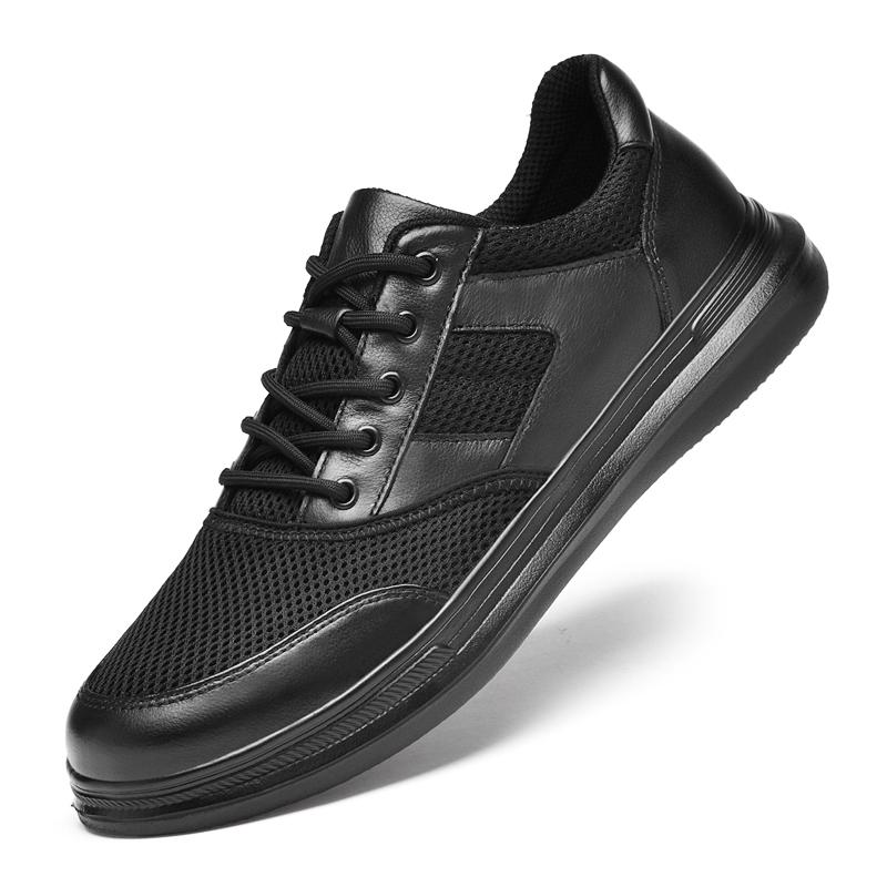 

Мужская спортивная обувь из натуральной кожи, качество, комфорт, повседневный стиль, отдых на природе, прогулки, офис, молодежь, взрослые, классика черного цвета 44