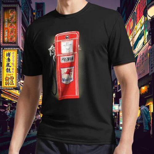 Men s and Women s T-shirts Vintage Mobilgas gas pump M