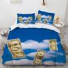 Money Duvet Cover Collection Golden Coins Print Bedding Collection Soft Comfortable Double Queen King Size Comforter Cover For Teens Adults