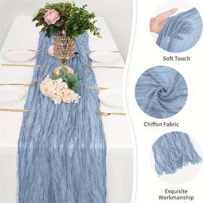 12 Pak Kaasdoek Tafelrunners Scandinavische Kabelbrei Tafelkleed Bruiloft Feest Tafeldecoratie Geplooide Boho Tafelrunner Decor