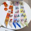 Carriage Solitaire Silk 18 Mmi High Quality Small Ribbon H Long Silk Scarf Scarf Tie Bag Small Streamer Decorative Collar