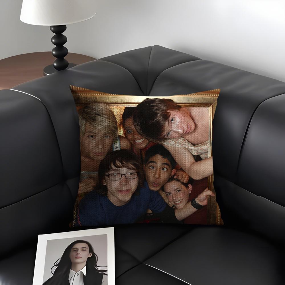 S-Skins Generation Tv Series Cushion Cover Natural Linen Organic Fabric Double-Sided Printing Sofa Home Decor Gift Pillow Case
