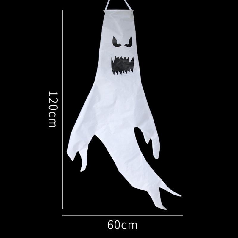 1Pc Outdoor Halloween Ghost Hanging Glowing Ghost Led Ghost Parties Decor Haunted Houses Scary Props Day Of The Dead Glow Darks