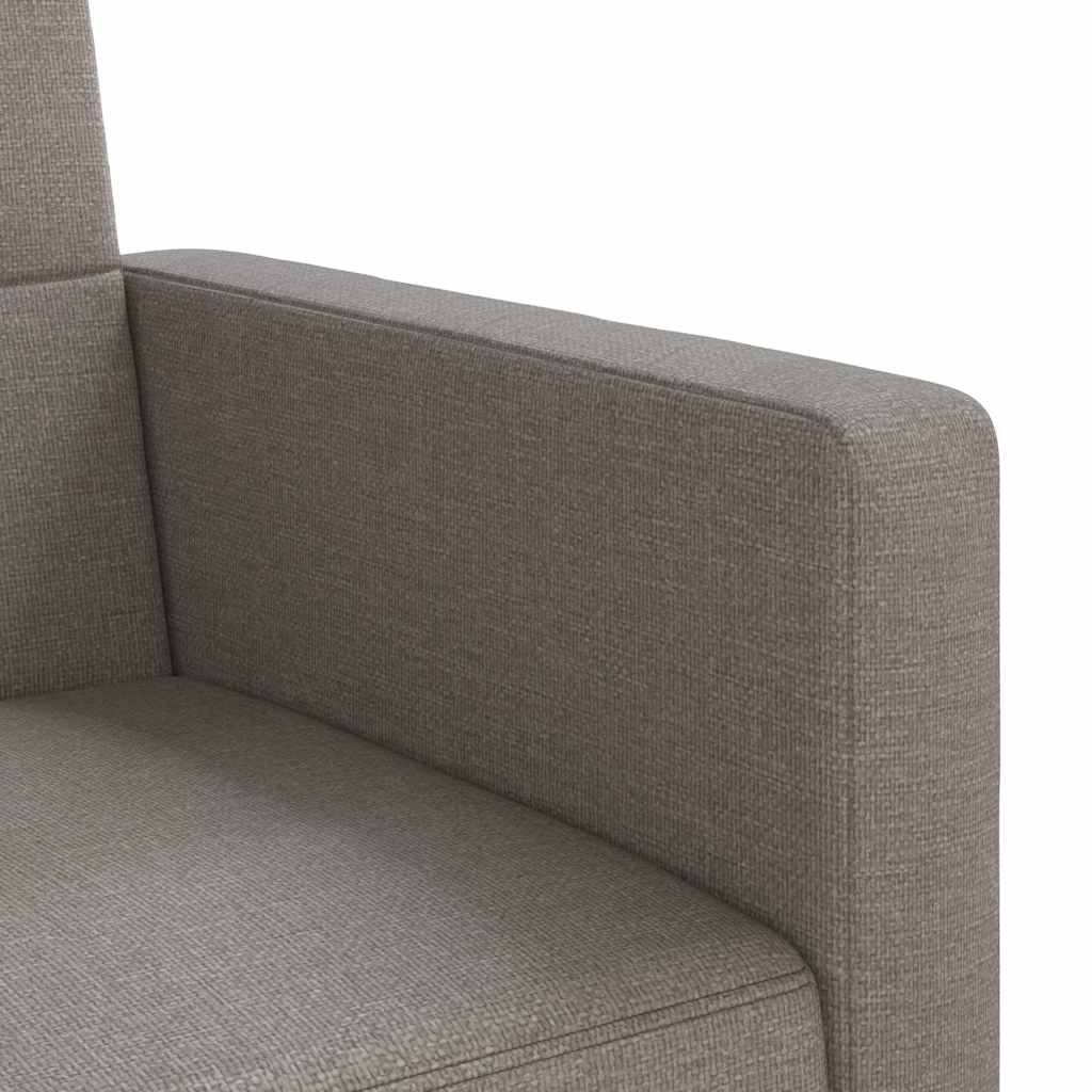 Sofa Bed with Cushions Taupe Fabric