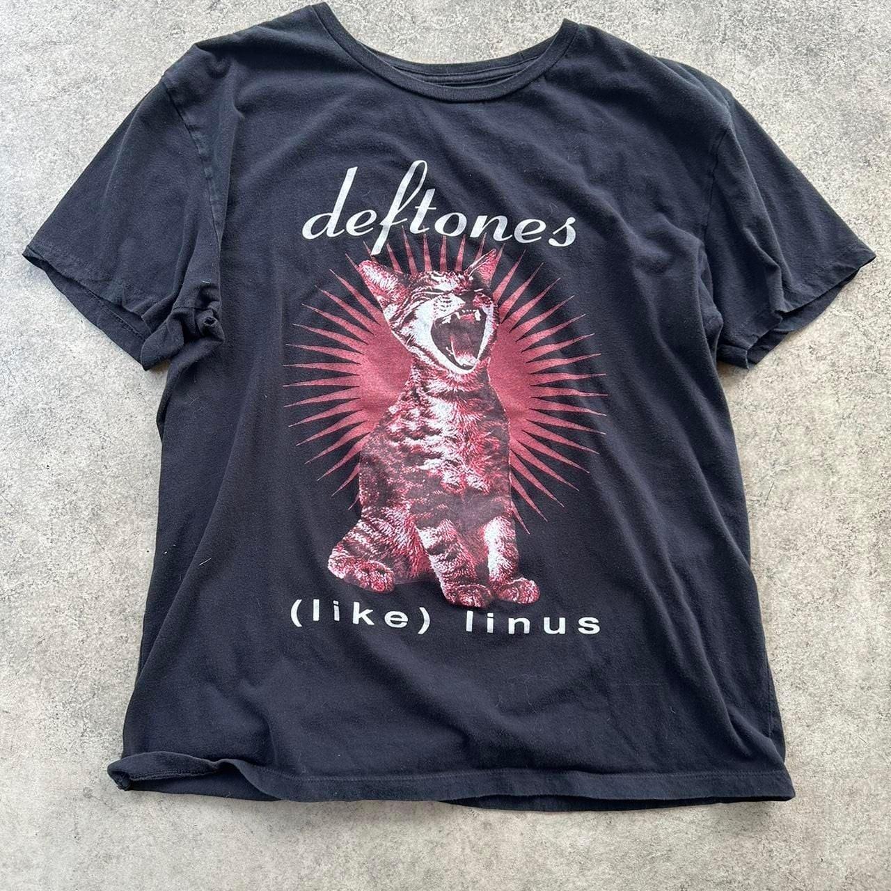 Deftones (Like) Linus Band T-Shirt Black Red Graphic Size XXL Unisex T-Shirt XL