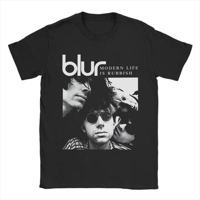 2026 Sommer Bestseller Rockband Blur Retro Lässiges Kurzarm-T-Shirt für Herren Damen Locker und Atmungsaktiv Langarmshirt