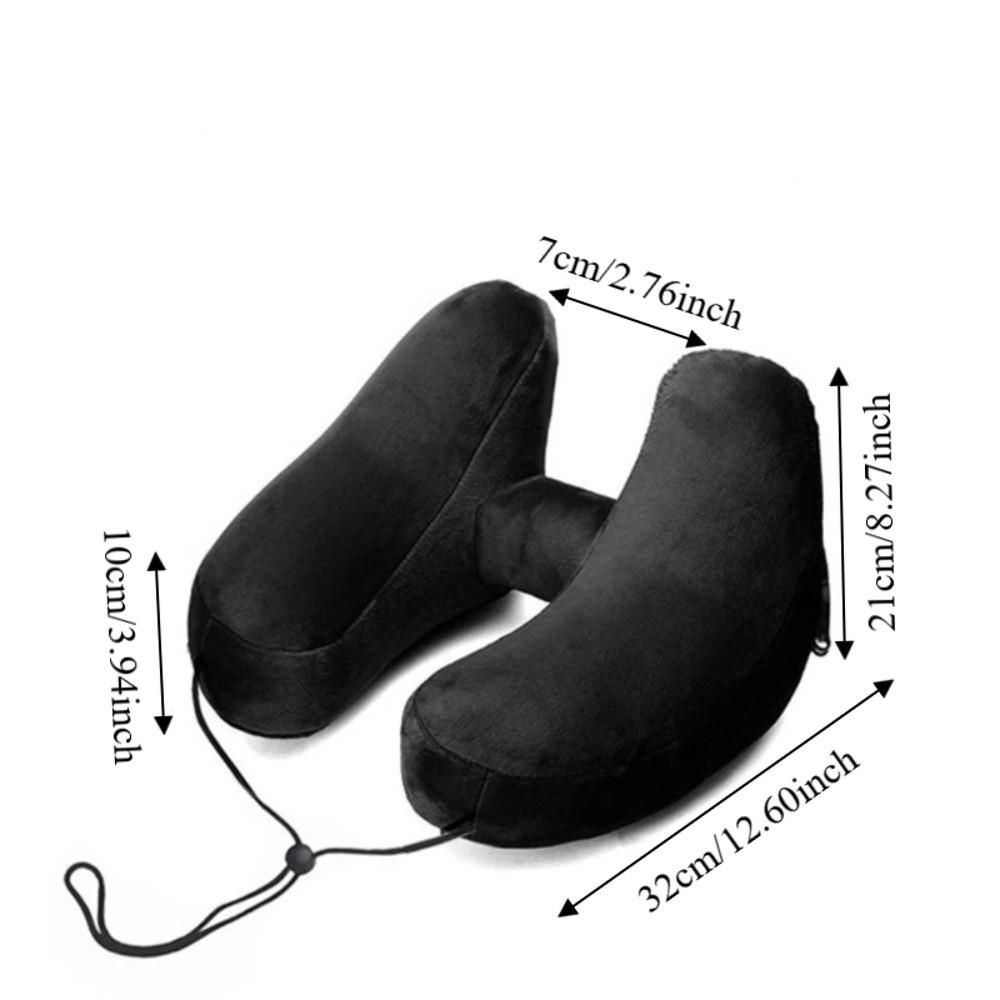 Breathable Design Travel Neck Pillow Inflatable Design H-Shaped Pillow U-Shaped Pillow  Car