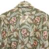 American Eagle Outfitters 90s Linen Blend Old Floral Five-quarter Sleeve Open Collar Shirt Men's Used
