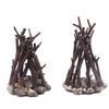 2025 New Soft Light Retro Flame Lamp Three Modes Illumination For Home And Cafe 3D Led Tree Branch Stone Lights Charging