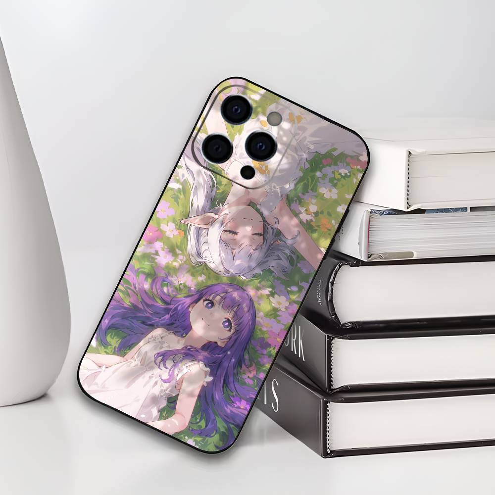 

F-Frieren B-Beyond Journeys End Soft Silicone Phone Case for iPhone 17/16/15/14/13/12/11/Plus/Pro/Max/Plus/XS Black iPhone16pro