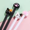 Creative Black Cat Paw Water-based Signature Pen - Cute Stationery for Students