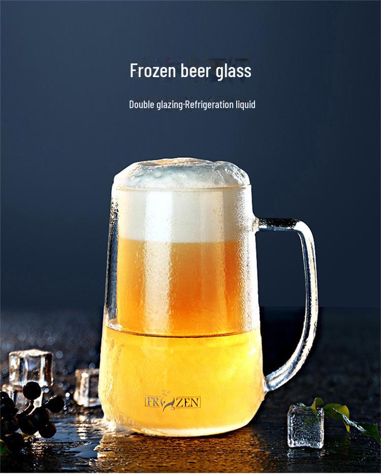 Mingshangde Transparent Double-Layer Insulated Glass Coffee Cup