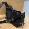Koreansk Gotisk Stjärntjej Svart Handväska Harajuku Estetisk Vintage Axelremsväska Trendiga Dam Messenger Tote-väskor