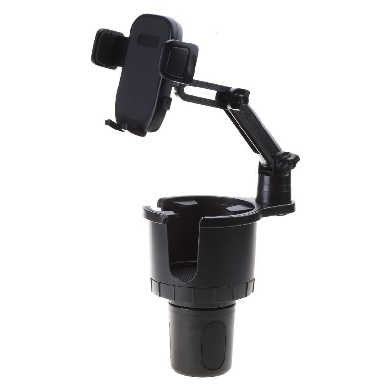 2 in 1 Car Cup Holder Expander Car Mobile Phone Holder Fit 5.4-7.2'' Phones Adjustable Cup Organizer Cup Holder Adapter