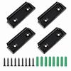 4 Pieces Wall Clip with Screws and Anchors Spring Loaded Tapestry Clamp Metal