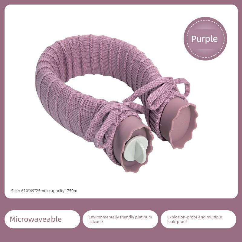 Japanese-Style Hot Compress Special Hot Water Bag for Filling with Water, Suitable for Neck Heating, Small Size for Use in Bed, Also Suitable for