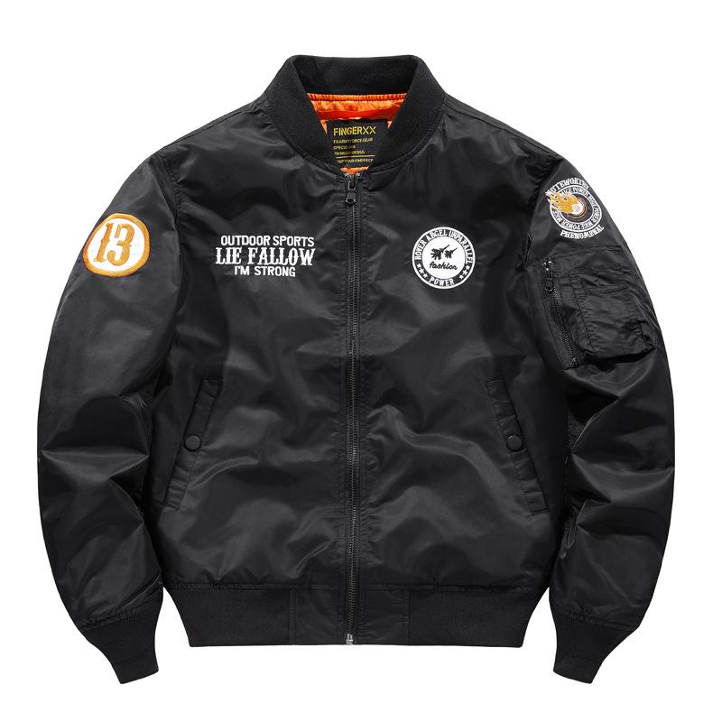 2024 Air Force Embroidered Pilot Jacket - Spring/Autumn Bomber for Couples, Plus Size