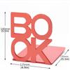 2pcs Bookend Book Stand Support Sample Bookend Iron Desktop Art Non Slip Rack Shelf Holder School Stationery Office Accessories
