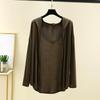 Women's Summer Hooded Long Sleeved Cardigan Oversized Top Shawl Thin Jacket