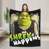 Shreks Donkey Cartoon Movie Blanket Fleece Spring/Autumn Multifunction Lightweight Throw Blanket for Bed Car Rug Piece