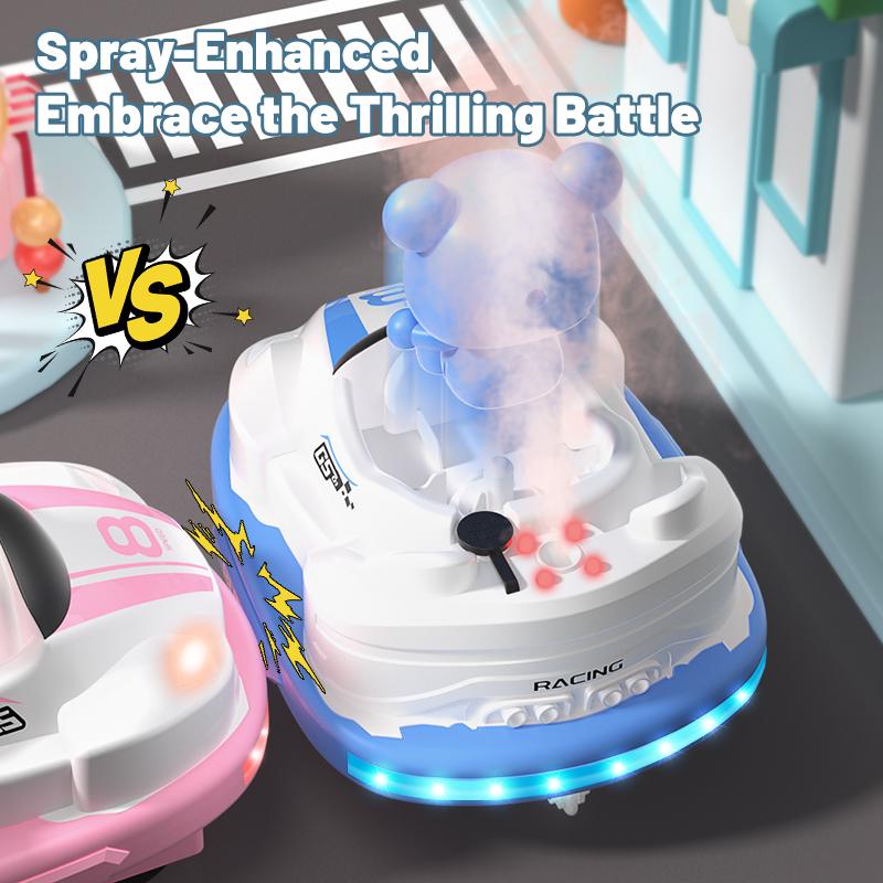 RC Bumper Car 2.4G Remote Control Vehicle Family Competitive Game with Light Music Electric Children's Toys for Kids Boys Gifts
