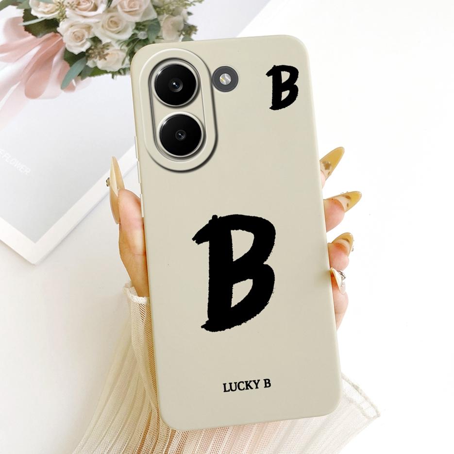 For Xiaomi Redmi Turbo 5 Max Case Luxury Lucky Letters Cover Soft TPU Matte Phone Case For Redmi Turbo 5 Turbo5 Max Fundas Coque
