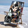 Ultra-Soft Beach Towel with Coraline Theme,Ideal for Pool - Camping, Diving - Perfect Travel Essential, Vibrant Beach Towel.