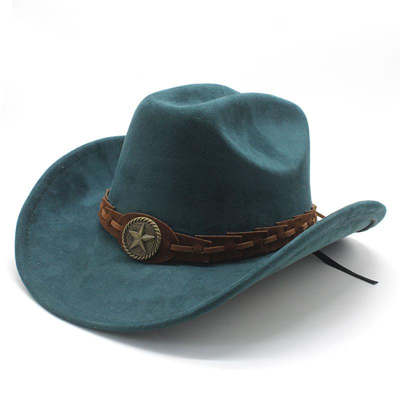 Knot Pattern Wool Felt Hat With Wide Brim For Men And Vintage Style