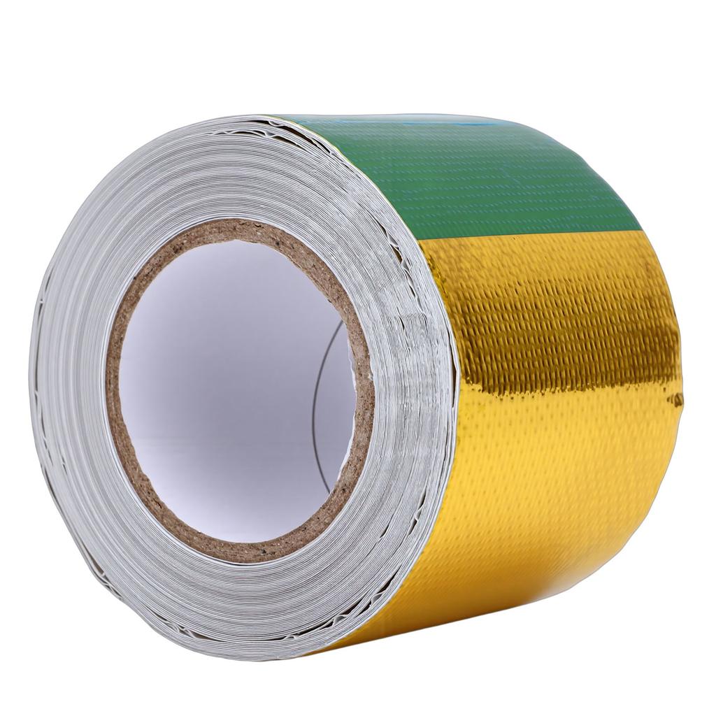 Nastro Riflettente Adesivo Scudo Termico 5 cm x 10 m Universale Automobilistico Riflettente ad Alta Temperatura per Auto Camion