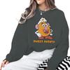 Cartoon Spud Muffin  Sweet Potato Print Sweatshirt New Men Women Happy Valentine Gifts Long Sleeve Fashion Couple Pullover