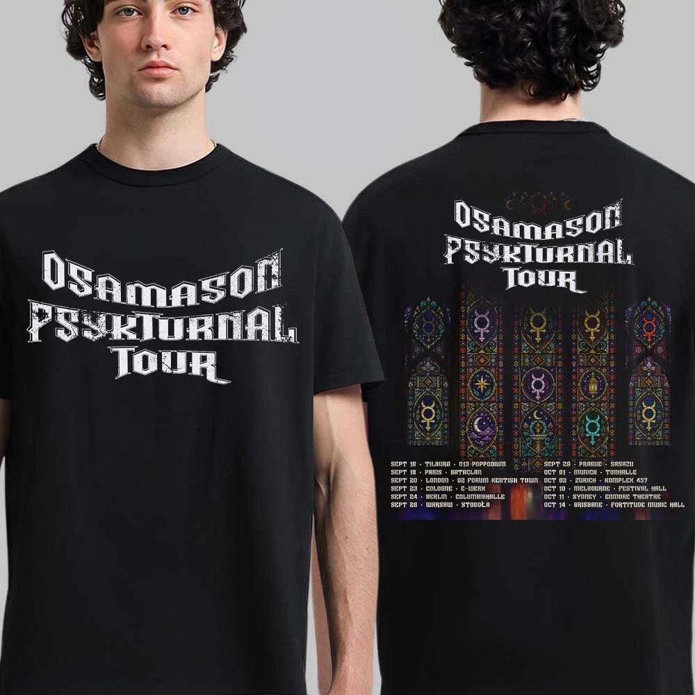 Osamason Psykturnal Tour 2026 World Tour Schedule Dates Black T-Shirt Two Sided 3XL